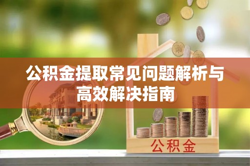 南陵公积金提取常见问题解析与高效解决指南