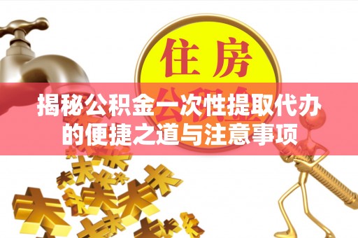 南陵揭秘公积金一次性提取代办的便捷之道与注意事项