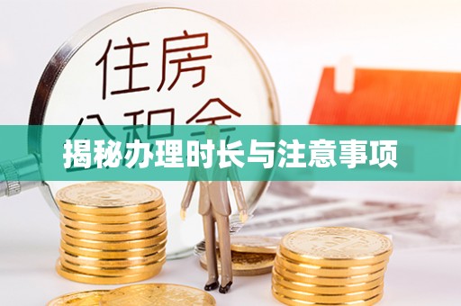 南陵揭秘办理时长与注意事项