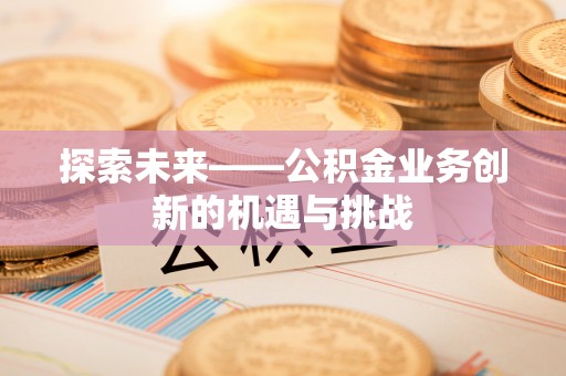 南陵探索未来——公积金业务创新的机遇与挑战