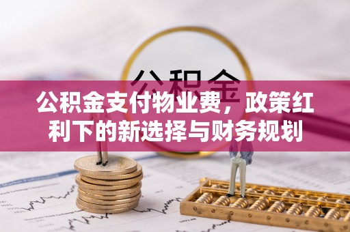 南陵公积金支付物业费，政策红利下的新选择与财务规划