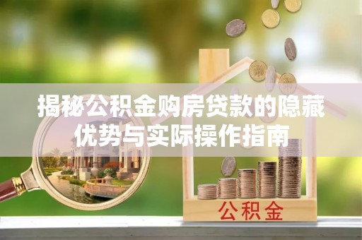 南陵揭秘公积金购房贷款的隐藏优势与实际操作指南
