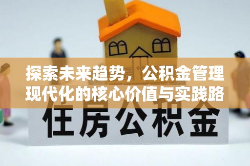 南陵探索未来趋势，公积金管理现代化的核心价值与实践路径