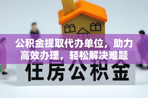 南陵公积金提取代办单位，助力高效办理，轻松解决难题