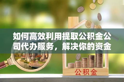 南陵如何高效利用提取公积金公司代办服务，解决你的资金难题