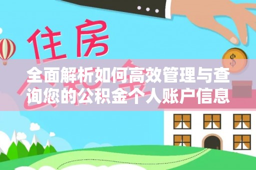 南陵全面解析如何高效管理与查询您的公积金个人账户信息