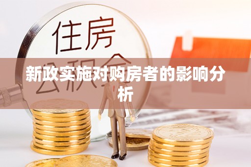 南陵新政实施对购房者的影响分析