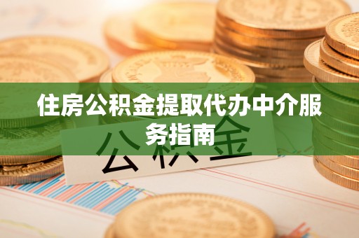 南陵住房公积金提取代办中介服务指南